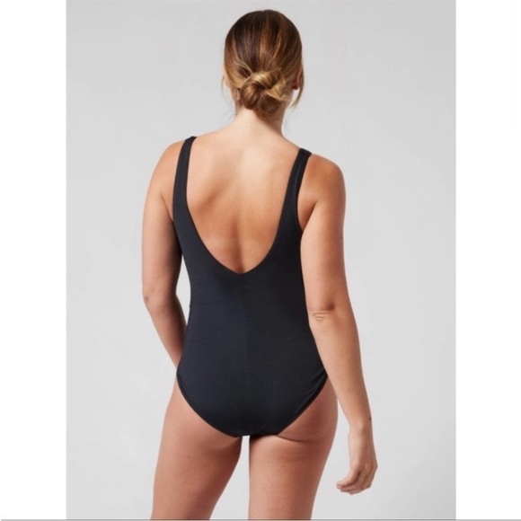 NWT! Athleta Black Seychelles One Piece Swimsuit - Size Small Tall🩵 - Picture 2 of 5